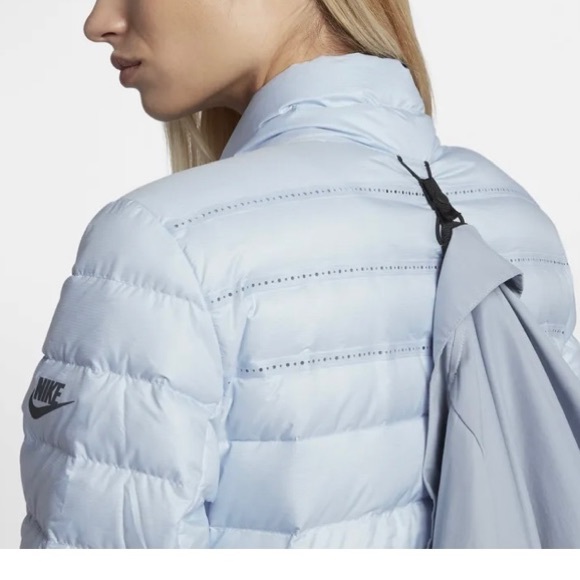 NWT Women's Nike Sportswear AeroLoft 3-in-1 Jacket Coat Blue - Picture 5 of 8